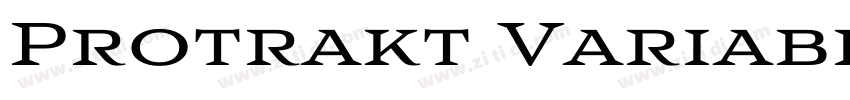 Protrakt Variable Bo字体转换
